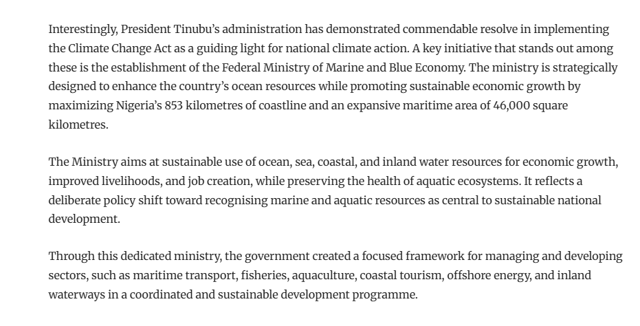 Blue Economy: A Gateway to Economic Diversification and Climate Resilience
